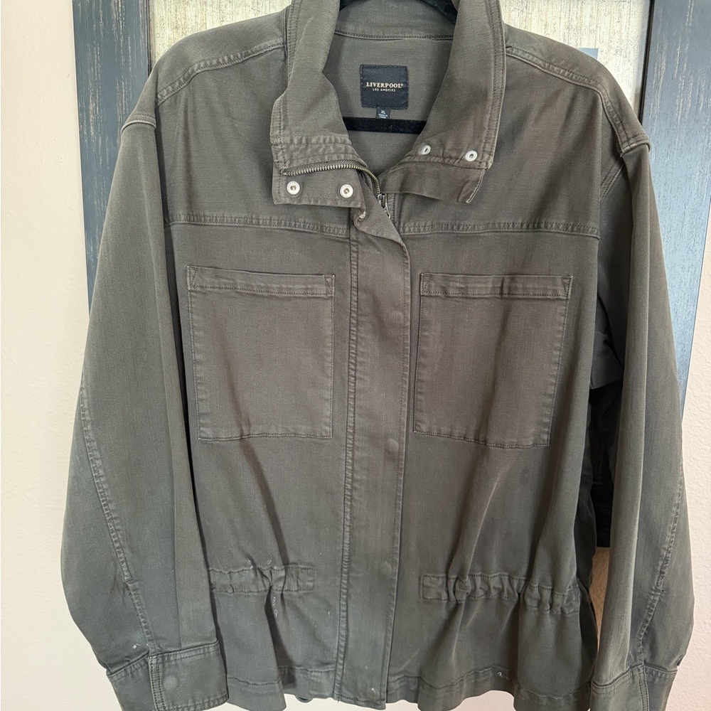 Liverpool Khaki Green Utility Jacket